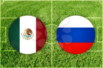Confederations Cup football match Mexico vs Russia