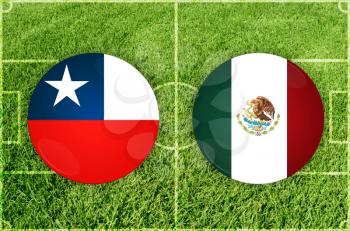 Confederations Cup football match Chile vs Mexico