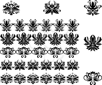 Royalty Free Clipart Image of Victorian Borders