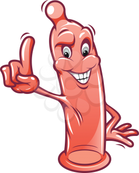 Royalty Free Clipart Image of a Condom
