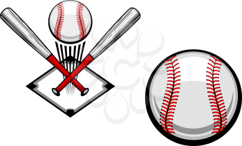 Baseball emblems set for sports design or mascot