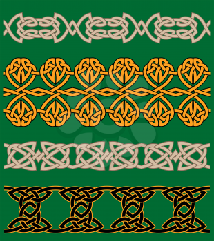 Celtic embellishments and ornaments for ornate and decoration