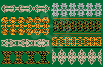 Celtic linear borders and ornaments for any vintage or decorative design
