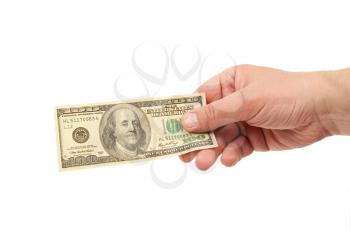 Royalty Free Photo of a Hand With Dollar Banknotes