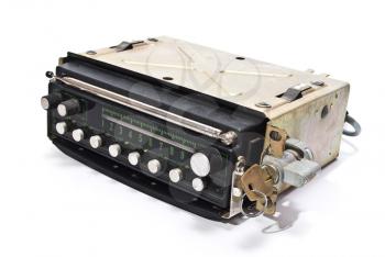 Royalty Free Photo of an Old Auto Radio