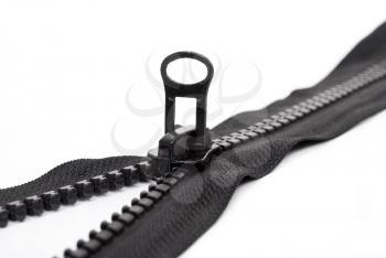 Royalty Free Photo of a Black Zipper