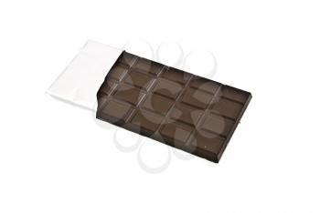 Chocolate on a foil 