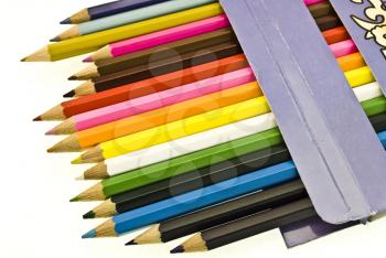 Royalty Free Photo of Colorful Pencil Crayons
