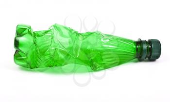 Squashed plastic bottle 
