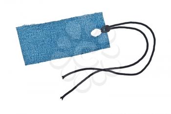 Blue jeans tag with lace 