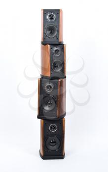 Stack of acoustic systems 