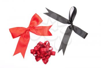 Red and black bows 