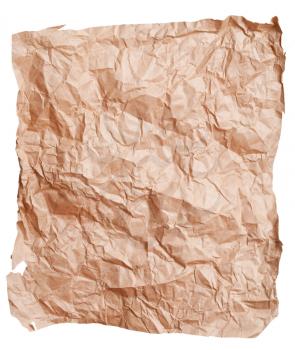 Brown wrinkled paper 