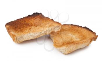 Broken toast bread
