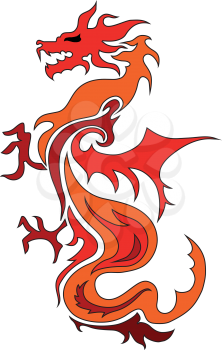 Dragon china zodiac symbols, tattoo