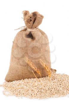 Bag with pearl barley