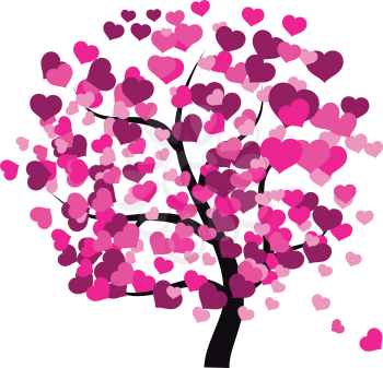 illustration of heart tree