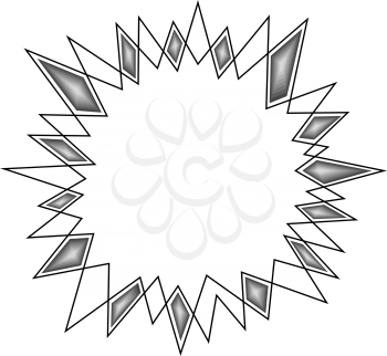 Royalty Free Clipart Image of a Burst