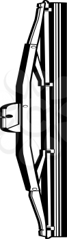 Royalty Free Clipart Image of a Windshield Wiper