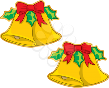 Royalty Free Clipart Image of Christmas Bells