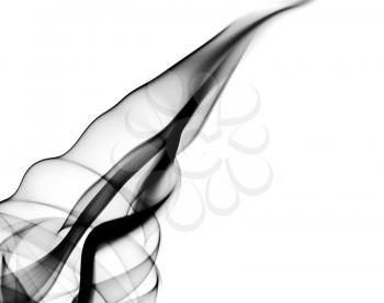 Magic fume abstract shape over white background