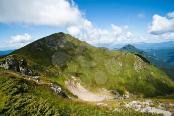 Mountain landscape: Carpathians range during summer time
