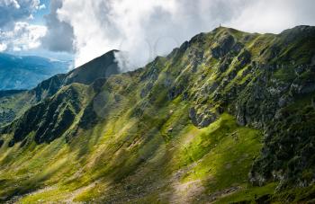 Carpathian mountains on the border of Ukraine and Romania. Large resolution