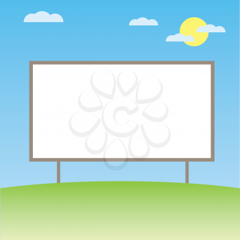 Royalty Free Clipart Image of a Billboard