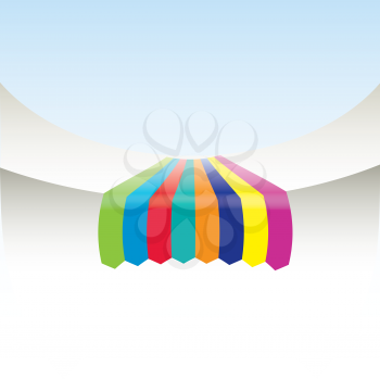 Royalty Free Clipart Image of Ribbons on a Background