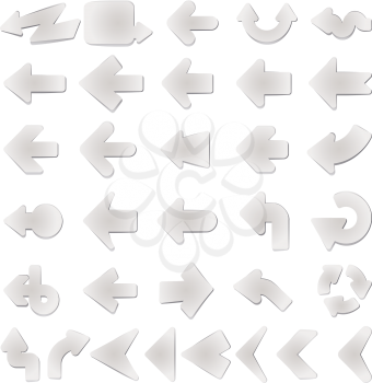 Royalty Free Clipart Image of Arrows