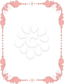 Royalty Free Clipart Image of an Antique Border