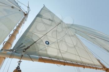 Royalty Free Photo of a Ship's Sails