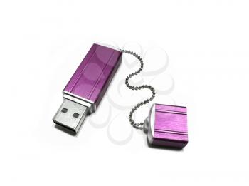 flash drive isolated on white background                                    