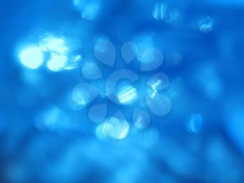 blue circular reflections abstract background