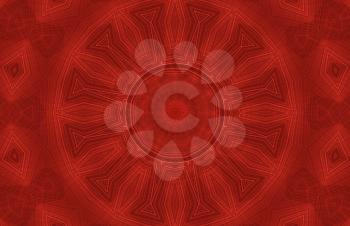 Red background with abstract radial pattern