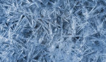 Texture of natural ice pattern close up