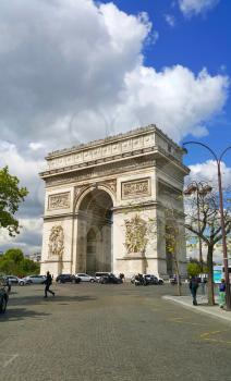 Arc de Triomphe, historic monument in Paris, France