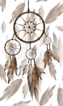 Royalty Free Clipart Image of a Dream Catcher