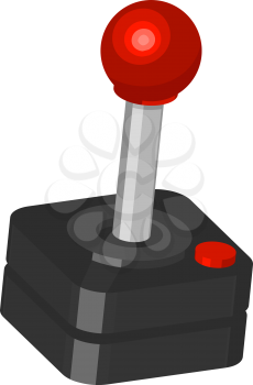 Royalty Free Clipart Image of a Classic Gamers Joystick 