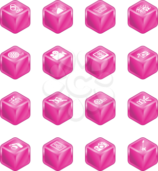 Royalty Free Clipart Image of Media Icon