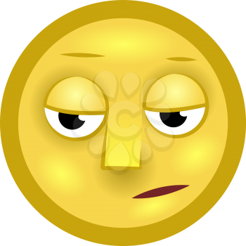 Royalty Free Clipart Image of a Smiley Emoticon