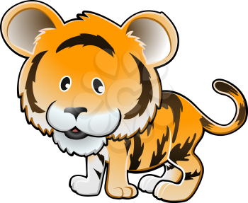 Royalty Free Clipart Image of a Tiger