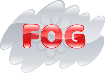 Royalty Free Clipart Image of an Illustration of Fog