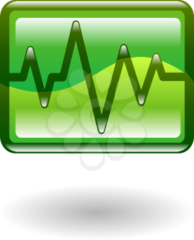 Royalty Free Clipart Image of a Heartbeat Illustration