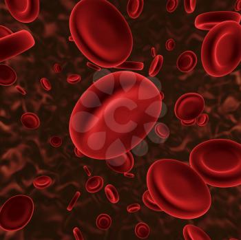 Royalty Free Clipart Image of a Red Blood Cells