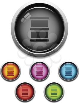 Royalty Free Clipart Image of Oil Barrel Icons