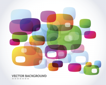 Royalty Free Clipart Image of a Background With Colourful Background