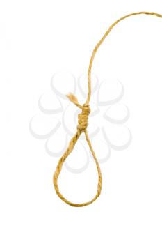 Royalty Free Photo of a Noose Made from Twine