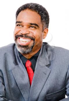 Royalty Free Photo of a Businessman Smiling