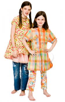 Royalty Free Photo of Two Young Female Fashion Models